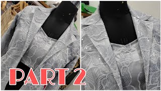 PART 2  Overcoat cutting n stitching tutorial  coti cutting or silay karna sikhe [upl. by Yancey]