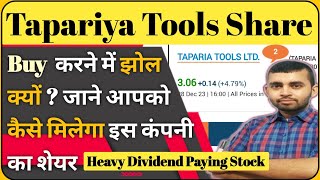 Taparia tools share  Taparia tools share dividend  Taparia tools share news  Taparia tools price [upl. by Arbmat]