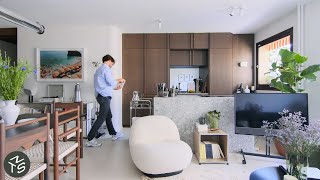 NEVER TOO SMALL Paris Architect’s 70s Luxe Apartment 53sqm570sqft [upl. by Aron534]