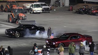 Demon 170 vs Redeye Hellcat  drag race [upl. by Giffie]