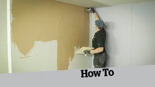 How to skim a plasterboard wall [upl. by Porush999]