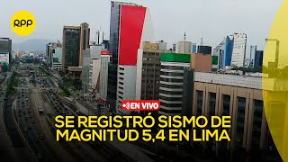 Fuerte sismo se registró en Lima  En vivo [upl. by Marti]