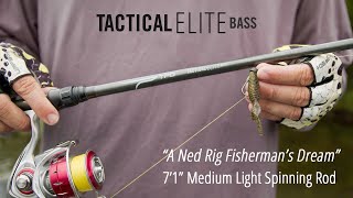 TFO Tactical Elite Bass 71 Medium Light Spinning Rod  A Ned Rig Fishermans Dream [upl. by Neliak]