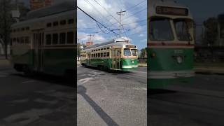 Rebuilt 1947 SEPTA PCC streetcar on 63Girard bound Route 15G at Girard Ave and Lancaster Av [upl. by Notsrik]