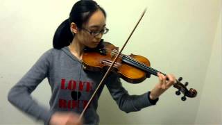 Boccherini Minuet for Violin Student Sylvia C [upl. by Rabaj]