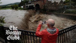 Vermont flooding Dangerous flash floods across the state [upl. by Okika535]