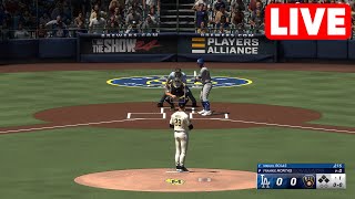 MLB LIVE🔴 Los Angeles Dodgers vs Milwaukee Brewers  15th August 2024  MLB Full Game  MLB 24 [upl. by Beasley]