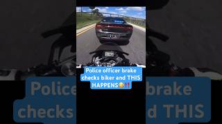 Police officer brake checks biker [upl. by Fonseca]