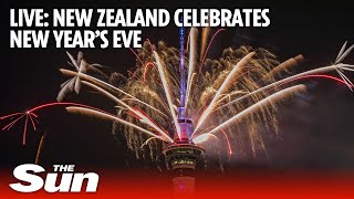 New Zealand welcomes in the 2024 with New Years Eve fireworks [upl. by Trebliw]