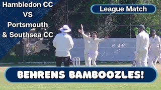 Hambledon CC vs Portsmouth amp Southsea CC  SPL Div 2  Behrens Bamboozels [upl. by Wurtz975]