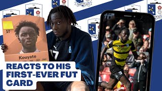 Barrow AFCs Katia Kouyate Reacts To His First Ever FUT Card [upl. by Ijok]