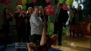 Julie Bowen  hot legs dancing amp hilarious dip  March 2014 [upl. by Rakel]