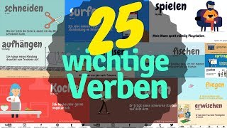 25 wichtige Verben mit Beispielen  25 most common verbs in german with examples part 2 [upl. by Junia]