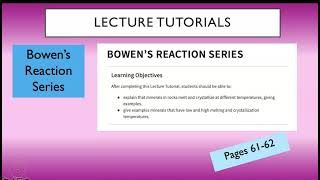 Bowens Reaction Series [upl. by Atselec835]