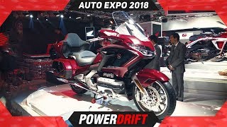 Honda Goldwing  Auto Expo 2018  PowerDrift [upl. by Keven257]