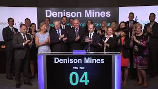 Denison Mines Corp Opens Toronto Stock Exchange September 19 2019 [upl. by Assirram314]