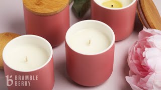 How to Make Peony amp Amberwood Candles  Heartfelt Collection  Bramble Berry DIY Kit [upl. by Fatima94]