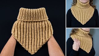 The simplest knitted snood quickly and easily [upl. by Sutton]