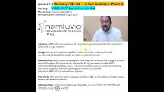 NEMLUVIO® nemolizumabilto treatment of adults with prurigo nodularis [upl. by Llehcor290]