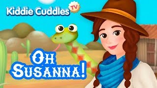 Oh Susanna  Nursery Rhymes  Kiddie Cuddles [upl. by Oitaroh]