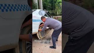 Two wheels of a car fell off a bumpviralvideo youtubeshorts [upl. by Secundas]