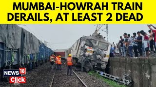 Train Accident Today  HowrahMumbai Mail Derails In Jharkhands Charadharpur Division  N18V [upl. by Ahsyla]