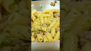 Pasta salsiccia e funghi shorts [upl. by Yenffad]