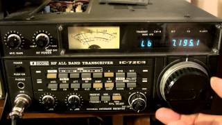 ICOM 720A HAM HF Transceiver Radio IC720A relay sticks vid1 [upl. by Pirri249]