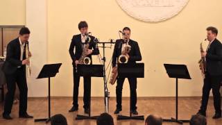 Russian Sax Quartet — A Piazzolla Histoire du Tango Cafe 1930 and Concert dAujourdhui [upl. by Debby]