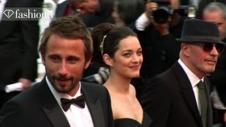 Marion Cotillard Jacques Audiard Matthias Schoenaerts  Cannes 2012 Red Carpet  FashionTV [upl. by Darwin48]