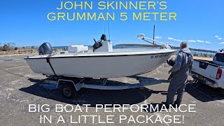 Tin Boat Review  John Skinners quotNewquot Grumman 5 Meter [upl. by Onimod996]