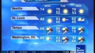 The Weather Channel Day Planner audio problems  62909  1122am [upl. by Zora344]