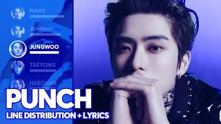 NCT 127  Punch Line Distribution  Color Coded Lyrics [upl. by Gaye]