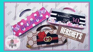 Hershey Bar Purse Tutorial [upl. by Dnamra]