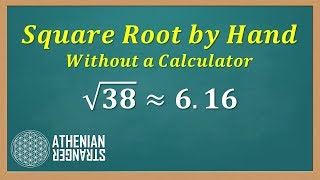 Find Square Root by Hand without Calculator [upl. by Ziza]