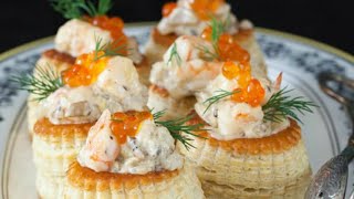 Recette  Bouchées à la reine aux crevettes [upl. by Dewey]