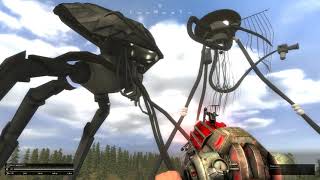 War of the Worlds tripods fight review Garrys Mod [upl. by Platus]