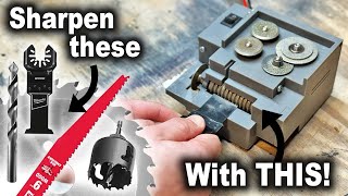 How to Sharpen Oscillating Multitool Blades with the Tigers Teeth Blade Sharpener [upl. by Eduam]