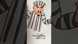 chin tapak dam dam😂 trendingreels funnyshorts song [upl. by Nnawtna]