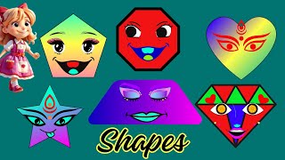 Shapes Song  Educational Nursery Rhymes  Kidsjourney [upl. by Evie]