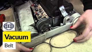 How to Replace the Sebo Belts on a Sebo X1 Vacuum Cleaner [upl. by Lorenza]