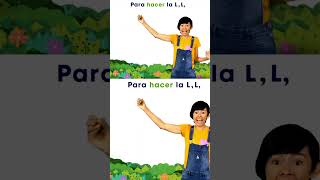 La LETRA L es muy fácil de escribir 😊 123andres musicainfantil cancionesdivertidas shortsvideo [upl. by Siskind537]