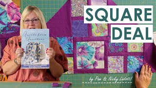 How to make Pam and Nicky Lintotts Square Deal Quilt [upl. by Ekim]