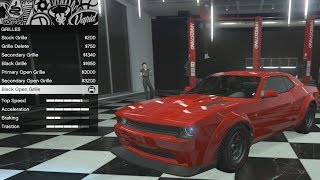 GTA 5  DLC Vehicle Customization  Bravado Gauntlet Hellfire Dodge Demon and Review [upl. by Mala]