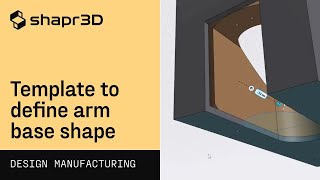 Template to define arm base shape  Shapr3D Design for Manufacturing [upl. by Padegs]