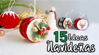 Crea Adornos Navideños DIY ¡Fáciles y Económicos [upl. by Nohsal381]