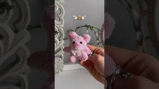 How to make a bear out of POM POMS 😭🧸💓 diy [upl. by Keever]