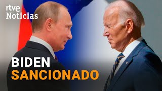 PUTIN SANCIONA A BIDEN tras las medidas impuestas por EEUU  RTVE Noticias [upl. by Aloivaf]