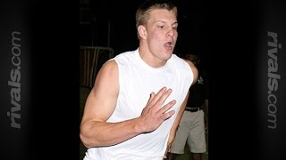 Rob Gronkowski highlights 2006 Pittsburgh Central Catholic at Woodland Hills [upl. by Jak]