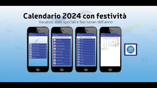 Calendario 2024 con festività [upl. by Lleuqar]